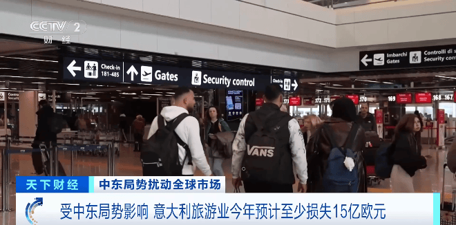 受中東局勢影響 義大利旅遊業今年預計至少損失15億歐元