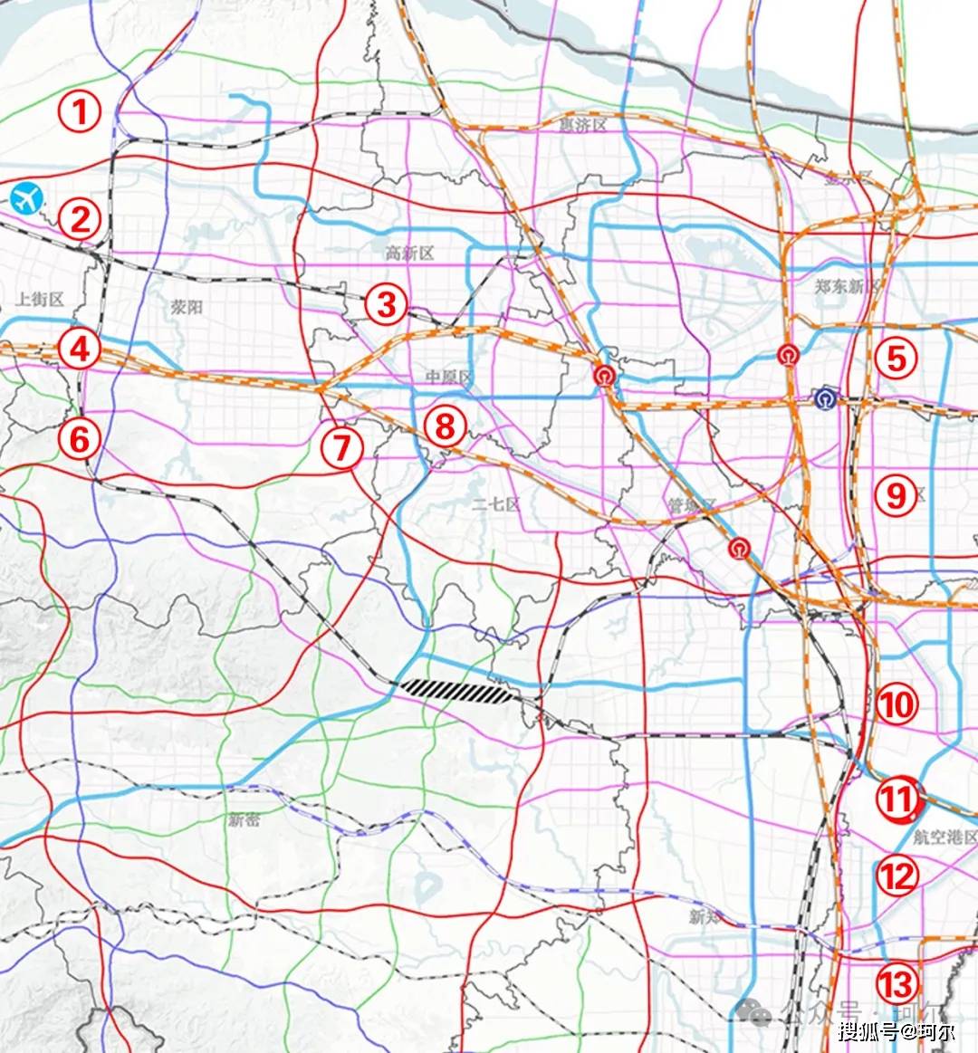 速看，鄭州全域26條快速路網布局走向解析！