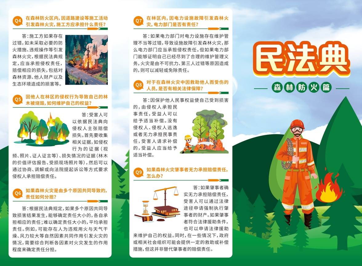 森林火災法律責任明確 民法典為防火權益護航